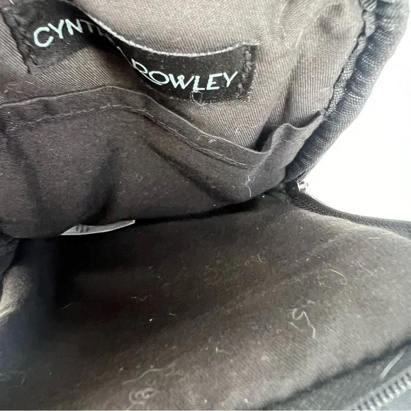 CYNTHIA ROWLEY Black Nylon Zelda Crossbody With Love Strap - Picture 6 of 16